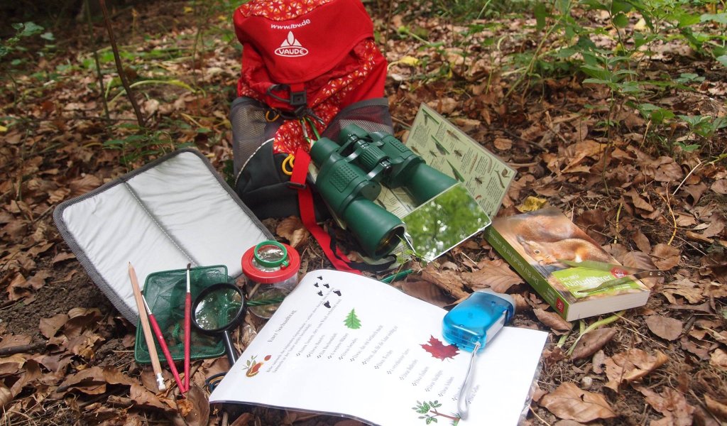 Der Auwald-Forscherrucksack der Lebendigen Luppe. | Foto: Sonja Rose
