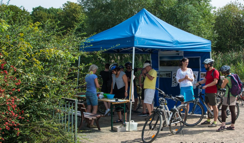 Stand der Lebendigen Luppe zur Auwald-Rallye 2016 | Foto: Ludo Van den Bogaert