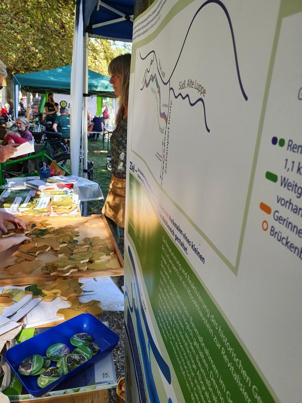 An Informationsständen auf Stadtfesten oder der Langen Nacht der Wissenschaft informieren wir über Ergebnisse aus dem Projekt. | Foto: Kathleen Burkhardt-Medicke